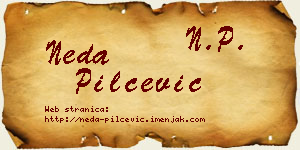 Neda Pilčević vizit kartica